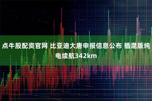 点牛股配资官网 比亚迪大唐申报信息公布 插混版纯电续航342km