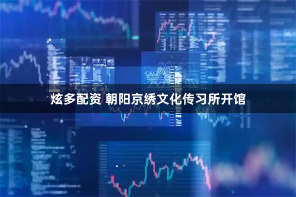 炫多配资 朝阳京绣文化传习所开馆